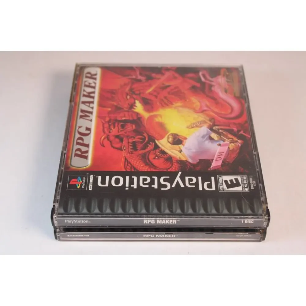RPG Maker (Sony Playstation 1, PS1, 2000) Authentic, W/ both manials, tested